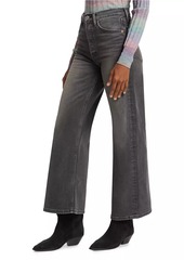 Re/Done High-Rise Wide-Leg Crop Jeans