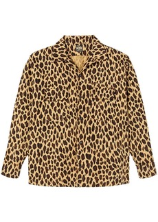 Re/Done leopard-print long sleeves shirt