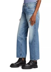 Re/Done Loose Crop Mid-Rise Jeans