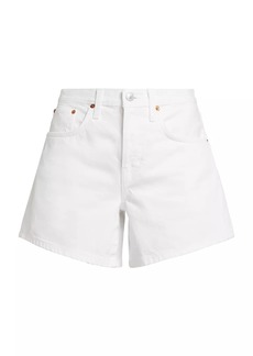 Re/Done Mid-Rise Denim Boy Shorts