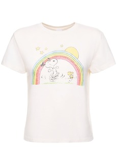 Re/Done Peanuts Rainbow Classic Cotton T-shirt