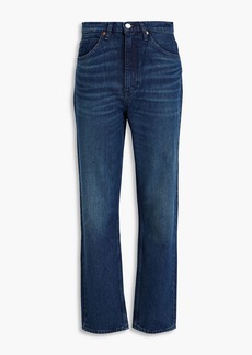 RE/DONE - 70s faded high-rise straight-leg jeans - Blue - 27