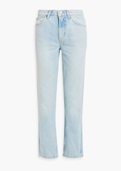RE/DONE - 70s faded high-rise straight-leg jeans - Blue - 29