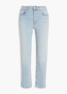 RE/DONE - 70s faded mid-rise straight-leg jeans - Blue - 24