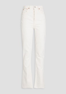 RE/DONE - 70s high-rise bootcut jeans - White - 30