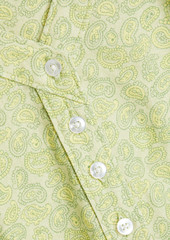 RE/DONE - 70s paisley-print cotton mini dress - Green - XS