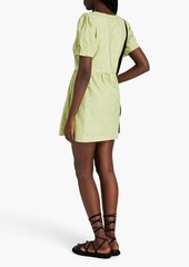 RE/DONE - 70s paisley-print cotton mini dress - Green - S