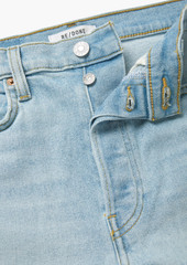 RE/DONE - 70s Stove Pipe cropped distressed mid-rise straight-leg jeans - Blue - 29