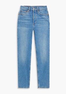 RE/DONE - 90s cropped mid-rise skinny jeans - Blue - 24