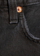 RE/DONE - 90s frayed denim mini skirt - Black - 32