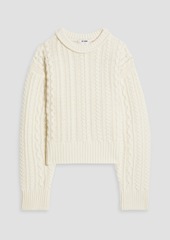 RE/DONE - Cable-knit wool sweater - White - M