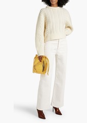 RE/DONE - Cable-knit wool sweater - White - M