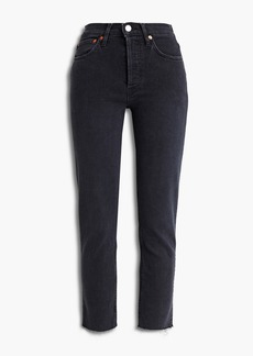 RE/DONE - Cropped high-rise skinny jeans - Gray - 24