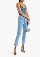 RE/DONE - Cropped mid-rise skinny jeans - Blue - 31