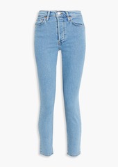 RE/DONE - Cropped mid-rise skinny jeans - Blue - 31