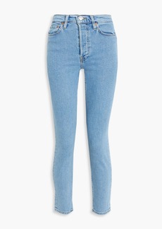 RE/DONE - Cropped mid-rise skinny jeans - Blue - 25
