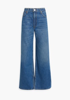 RE/DONE - Low Rider crystal-embellished low-rise wide-leg jeans - Blue - 25