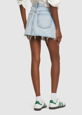 Re/done & Pam Mid Rise Denim Mini Skirt