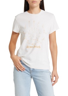 Re/Done 70s Do Not Disturb Graphic T-Shirt in Vintage White at Nordstrom Rack