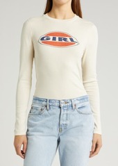 Re/Done '90s Girl Embellished Long Sleeve T-Shirt