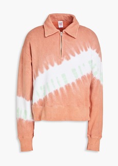 RE/DONE BY HANES - 70s tie-dyed cotton-fleece sweatshirt - Pink - XS