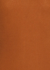 RE/DONE BY HANES - Ribbed cotton-jersey tank - Brown - M