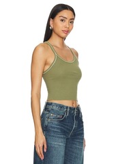 RE/DONE Cropped Ribbed Tank