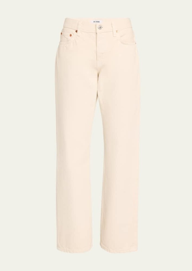 RE/DONE Easy Straight Crop Jeans