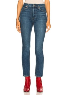 RE/DONE High Rise Ankle Crop Jean