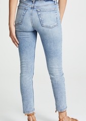 RE/DONE High Rise Ankle Crop Jeans