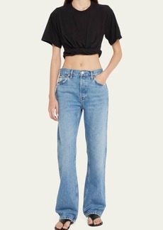 RE/DONE High-Rise Loose Rigid Straight-Leg Jeans