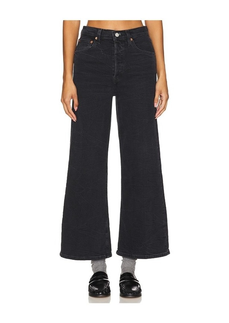 RE/DONE High Rise Wide Leg Crop