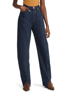 Re/Done High Waist Nonstretch Tailored Jeans