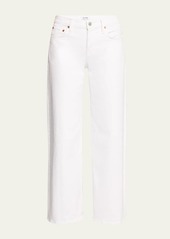 RE/DONE Mid-Rise Wide-Leg Crop Jeans