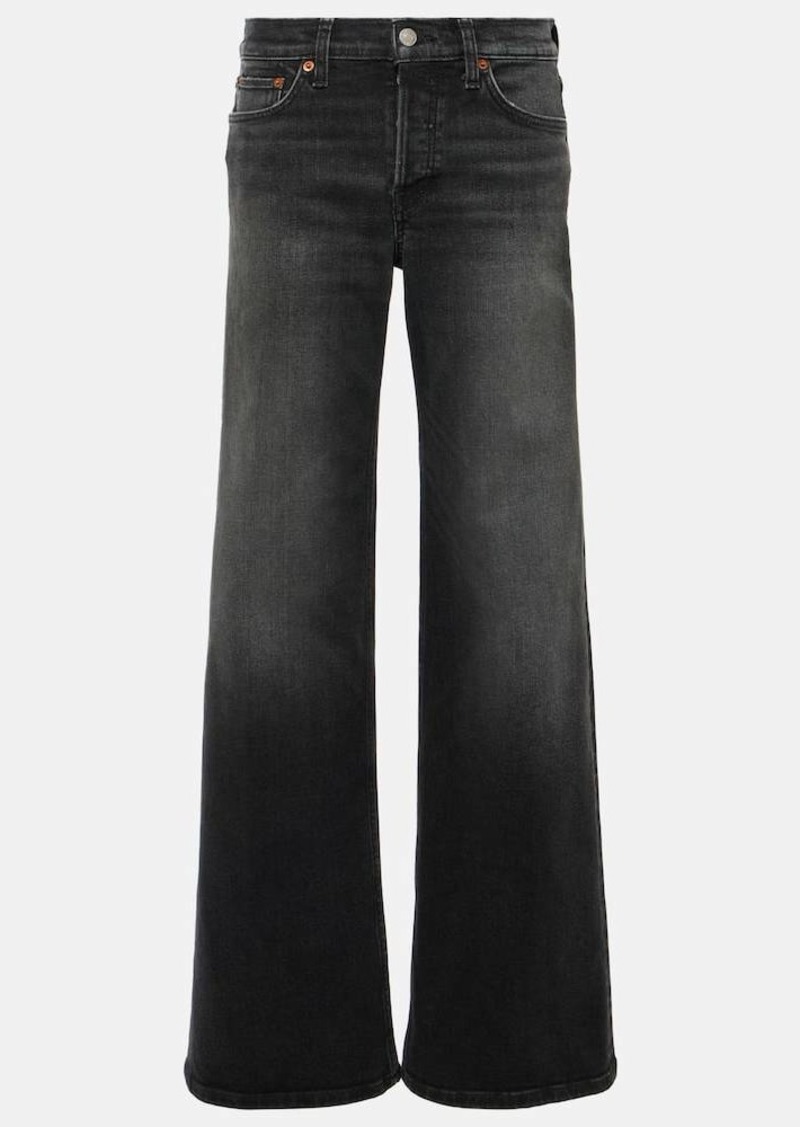 Re/Done Mid-rise wide-leg jeans