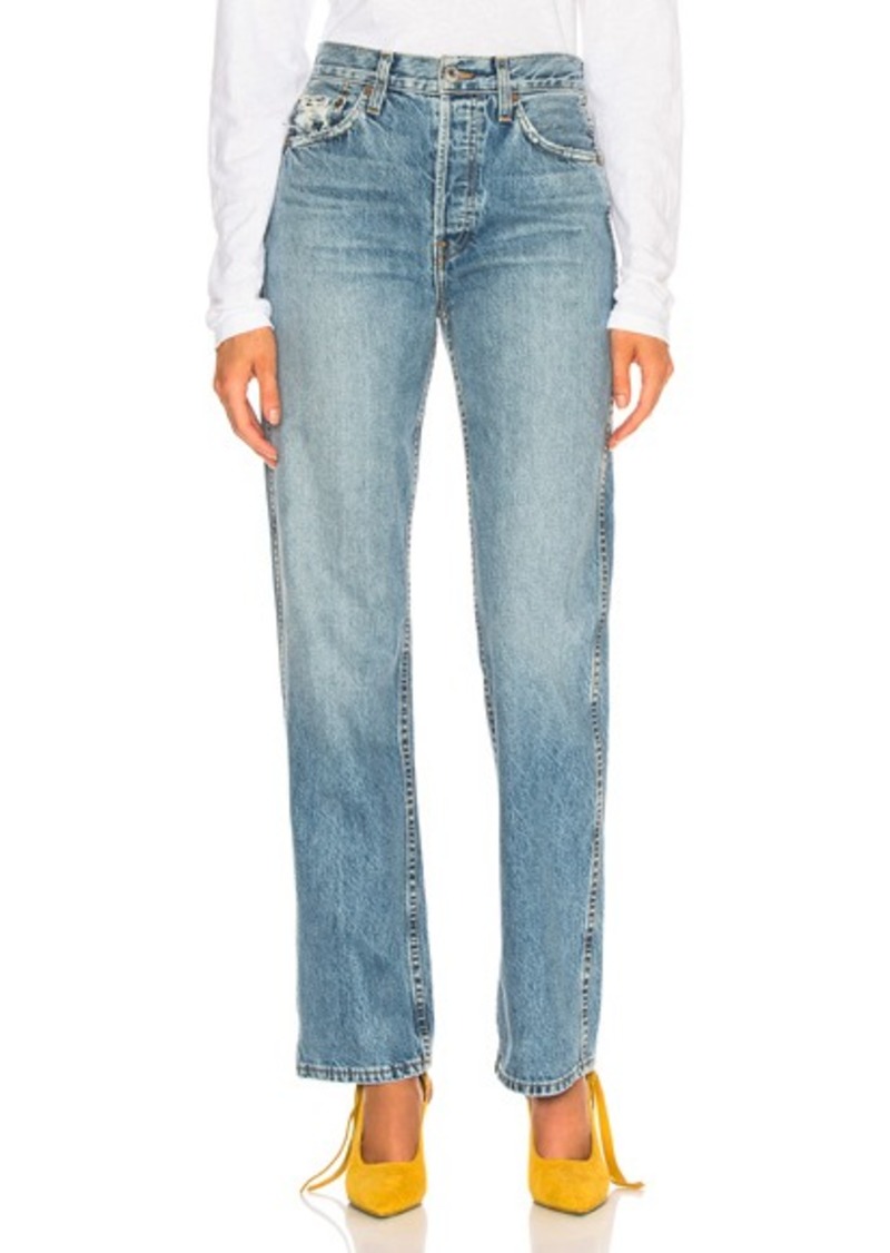 high rise loose jeans