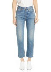 Re/Done Originals High Waist Stovepipe Jeans in Medium Vain at Nordstrom