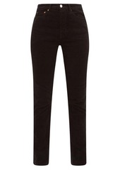 Re/Done Slim-leg cotton-blend corduroy trousers