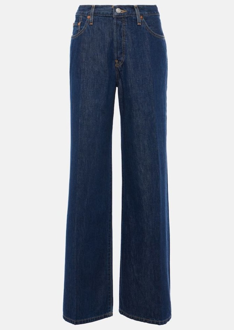 Re/Done Palazzo mid-rise wide-leg jeans