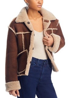 Re/Done Reversible Shearling Boxy Jacket