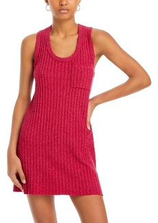 Re/Done Ribbed Cotton Terry Dress