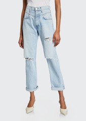 RE/DONE The 90s Double-Yoke Distressed Jeans