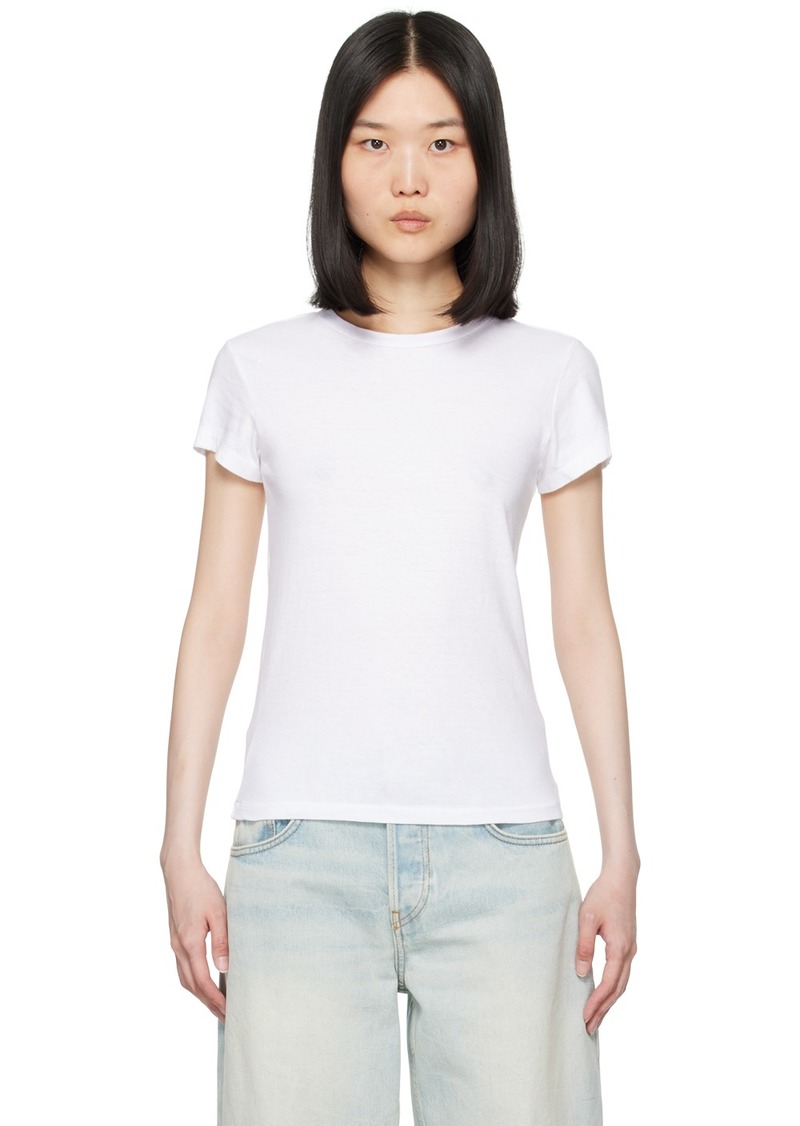 Re/Done White Hanes Edition 1960s Slim T-Shirt