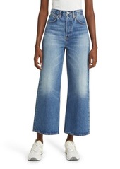 Re/Done Wide Leg Crop Nonstretch Jeans