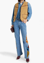 LEVI'S - 70s patchwork high-rise bootcut jeans - Blue - 27