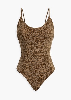 LEVI'S - Leopard-print stretch-cotton jersey bodysuit - Animal print - S