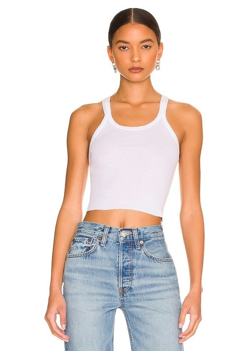 RE/DONE x Hanes Cropped Rib Tank