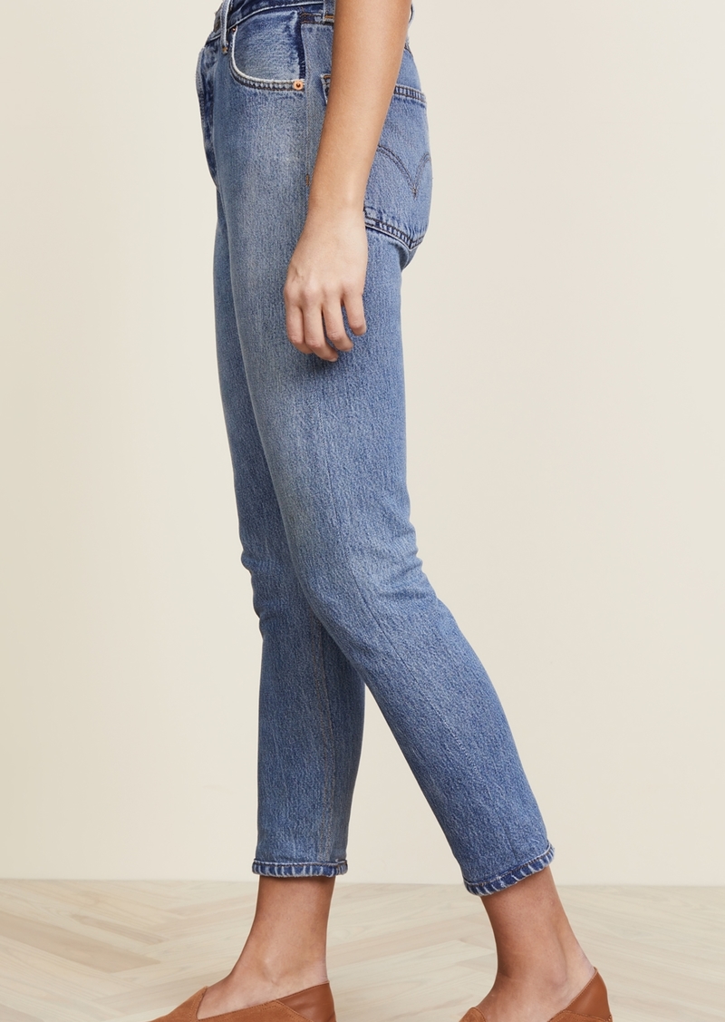 high rise ankle crop levis