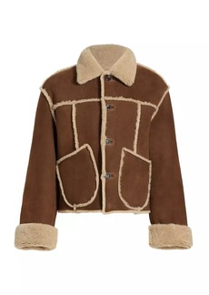 Re/Done Reversible Suede & Shearling Jacket