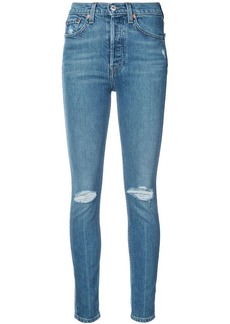 Re/Done skinny distressed jeans